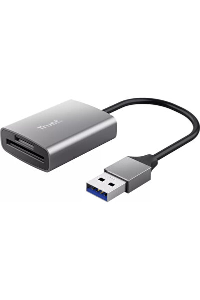 Trust Cititor de carduri USB-A Dalyx Fast, compatibil cu carduri micro-SD, SD...