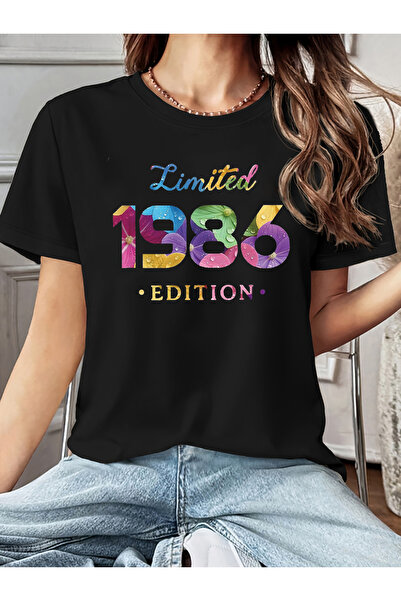 En22 تي شيرت نسائي إصدار 1986 محدود الإصدار بتصميم عتيق - مناسب للملابس الكلا...