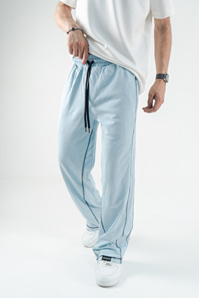 Gerusta Men's Comfortable Loose-Fitting Elastic Waist Trousers
