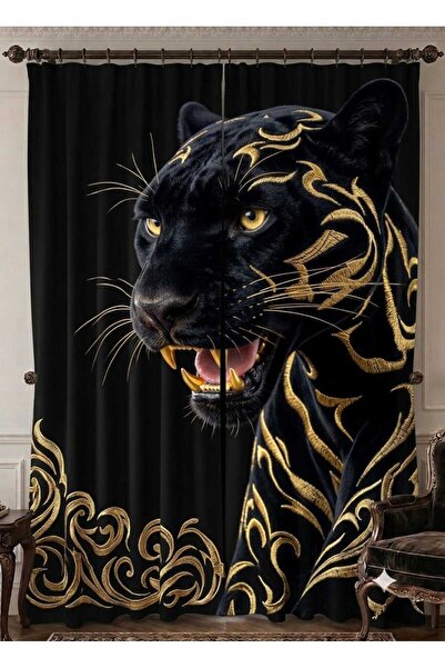 Elmas Dizayn Special Production Brand 240*280 cm Double Wing Background Curta...