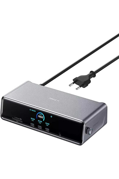 Anker Stație de andocare Prime 14-în-1, Afișaj triplu, DisplayLink 8K, compat...