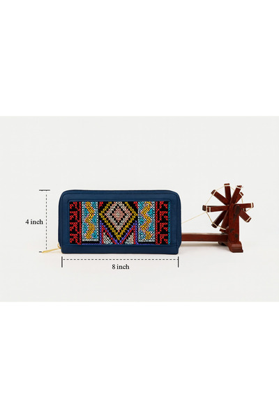Kanyaka Indian Handcrafted Kutchi Embroidered Wallet