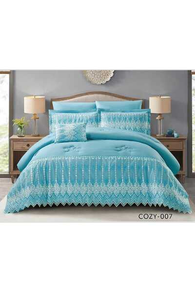 BIET ALMAFROSHAT Abu Kaleb Bridal Dowry Set, 7-Piece Quilt Set with a Bedspread.