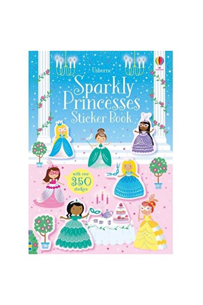 Usborne Βιβλίο Αυτοκόλλητων Λαμπερές Πριγκίπισσες - Βιβλίο 3+