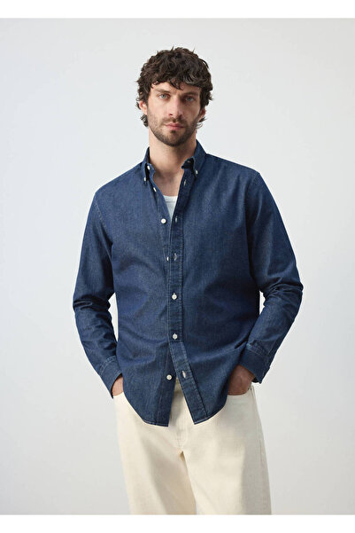 MANGO Man Normal kesim denim gömlek
