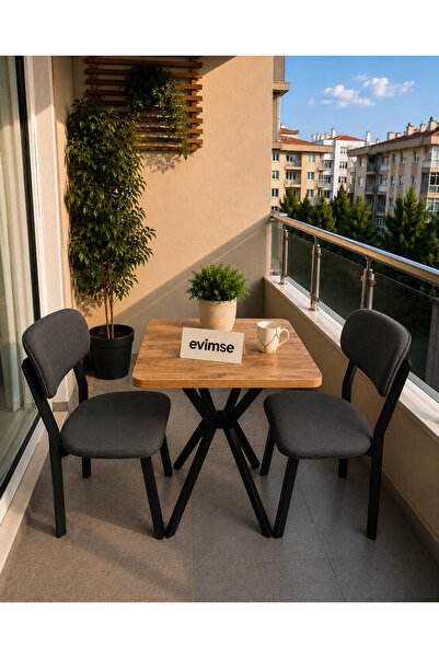 evimse mobilya Nova Serisi - Modern Mutfak, Balkon, Bahçe Takımı 2 li sandaly...