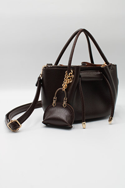 LASSO Women's Drawstring Crossbody Hand and Shoulder Bag with Charm Accessories