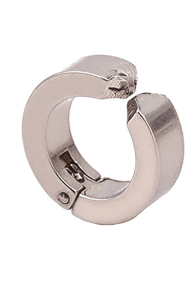 VeeShop Punk clip-on earring, solid wide ring, simple