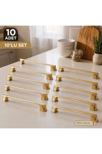GOLDKULP 10'Lu Avantaj Paket-Tunus Modern Tasarım Kapak Kulpu Ağır Metal zama...