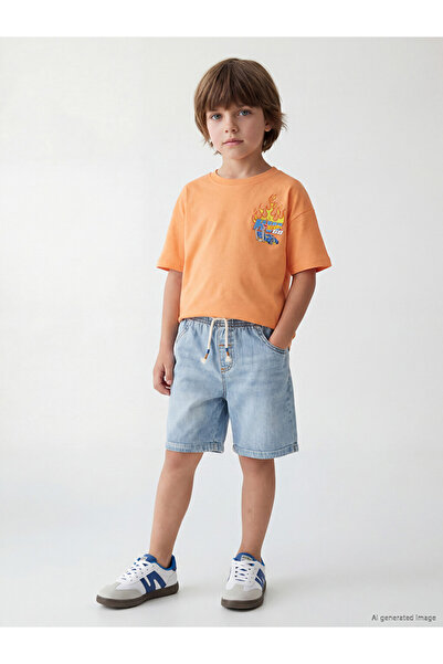 LC Waikiki Lcw Kids Crew Neck Printed Boys' T-Shirt