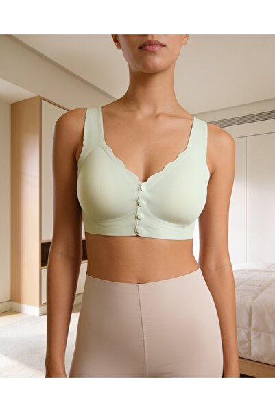 Bolero Dikişsiz Önden Çıtçıtlı Destekli Kadın Bralet