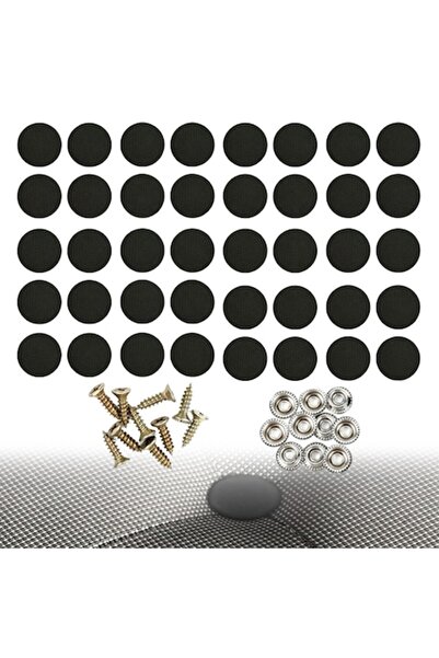 Chucai Set de 40 de capse metalice negre de 20mm pentru tapițerie auto și mob...