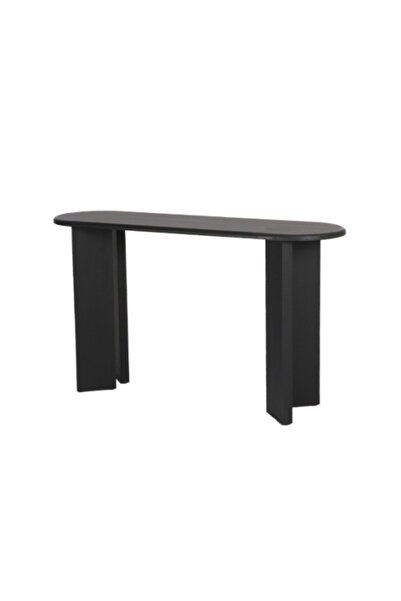 Palma homez Black wooden console with modern oval design, multi-color - size ...
