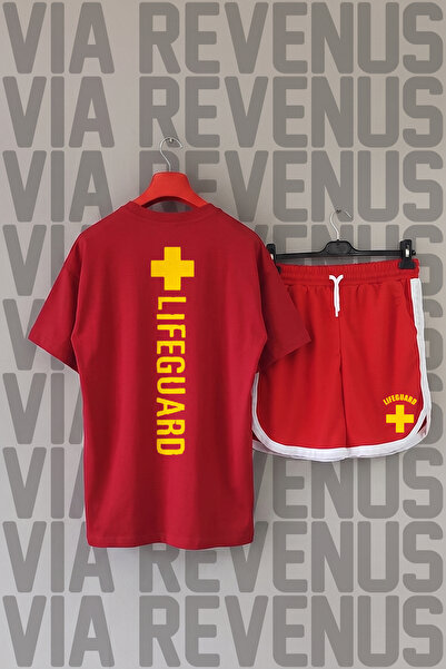 Vordevia Lifeguard / Cankurtaran Front and Back Printed Crew Neck Tshirt and ...
