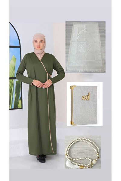 ELİF&ASLI Prayer Gown with Yandan Binding, Prayer Mat Set, Prayer Mat, Dowery...