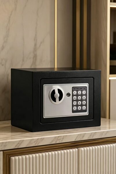 Bleco Home electronic safe, with keypad lock, digital security safe, steel sa...