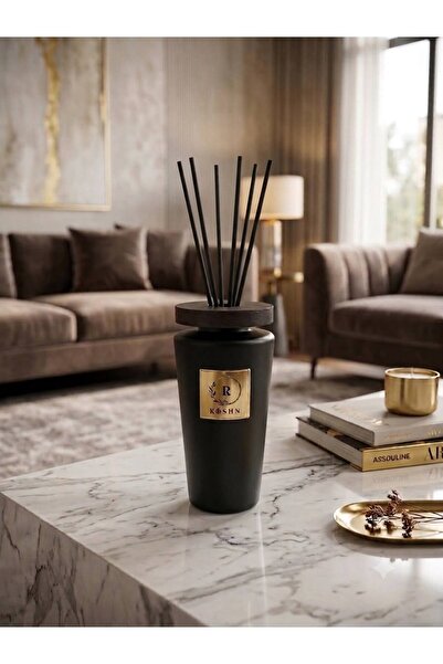 Rwafd Rema Luxurious Wood Stick Incense Burner, Luxurious Fragrance in Black, Stable Diffusion, Long-Lasting, and a High-End Decorative Touch.
