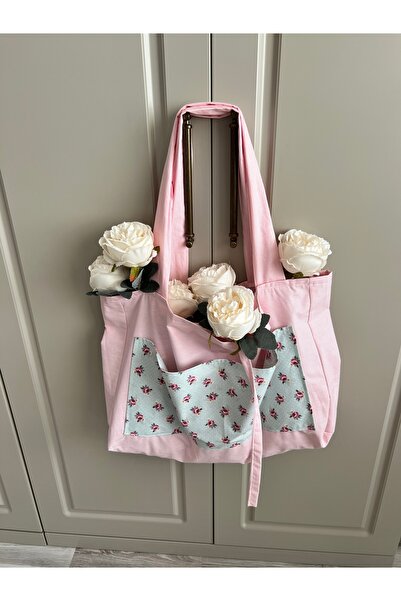 ToffyStore Pink Lotus Detailled Bag