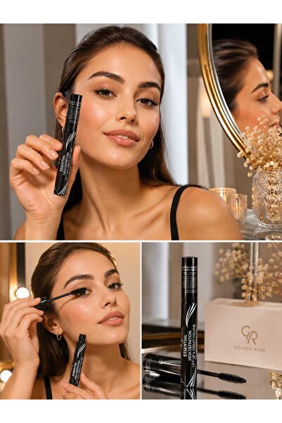 Golden Rose -ESSENTİAL High Definition Lift-Up & Great Volume Mascara 8 ml Siyah Hacim Veren Maskara