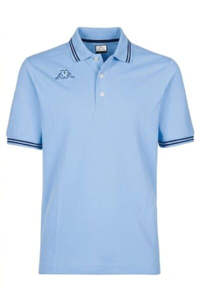 Kappa Tricou polo cu croială clasică, din bumbac 100% pique, cu logo pentru b...