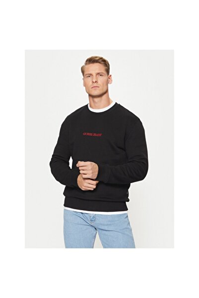 Guess Jeans Ανδρική Μπλούζα M4YQ19K9V31 Μαύρη