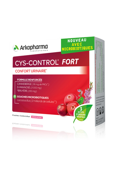 Arkopharma Cys-Control Fort Pudră sub formă de stickuri pentru confort urinar...