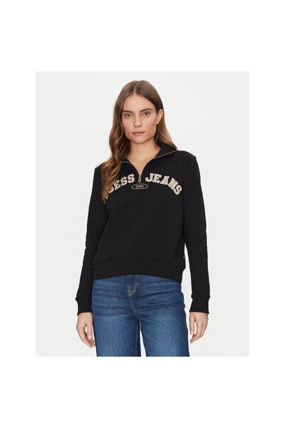 Guess Jeans Γυναικεία Μπλούζα W5RQ25K68I4 Μαύρη