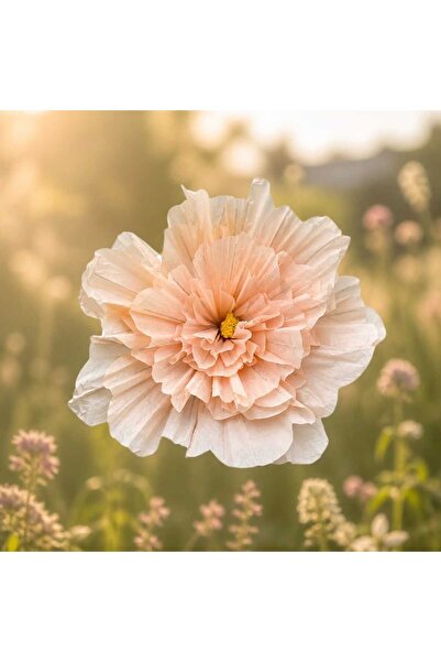decotoys Floare Somon decorativă din hârtie cu tija 170cm