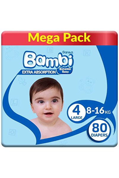 Bambi Size (4) Mega Pack 80 Diapers