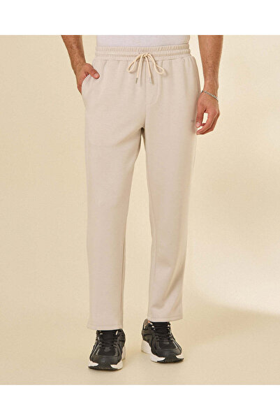 REDTAG Men Beige Modal Pants