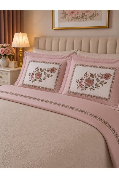 ŞENER HOME Clasy Ranforce 2-Piece Pillowcase with Cover 50X70 +5 cm Flounce