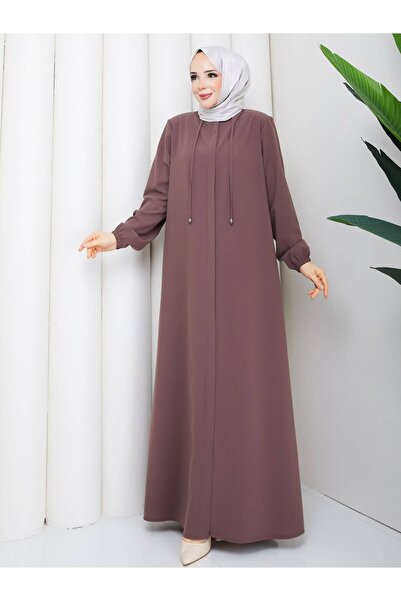 SudeHlt.co Zippered Lace-Up Robe