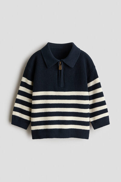 H&M Pamuklu Triko Polo Kazak