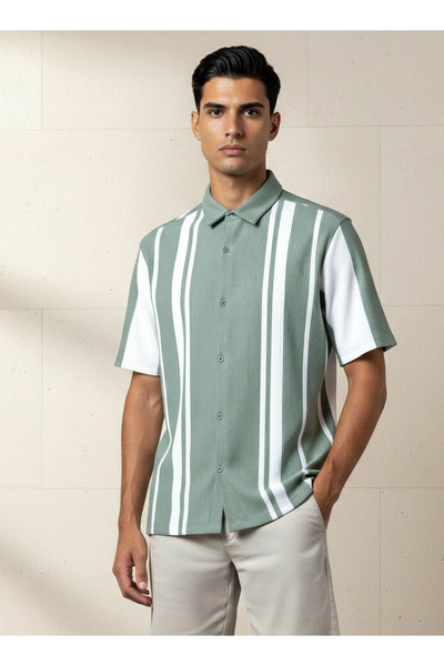 FAV RYAN STRIPE KNIT RESORT SHIRT