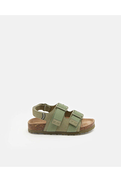 REDTAG Infant Boys Green Buckle Cork Sandals