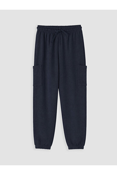 LC Waikiki Lcw Kids Navy Blue Elastic Waist Boys' Jogger Sweatpants