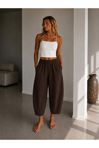 Die&More Kadın Balon Kesim Cepli Gabardin Pantolon