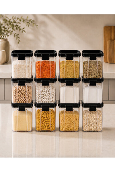 Limeks Home 12 Pieces 0.7 L Transparent Airtight Food Storage Container Set L...