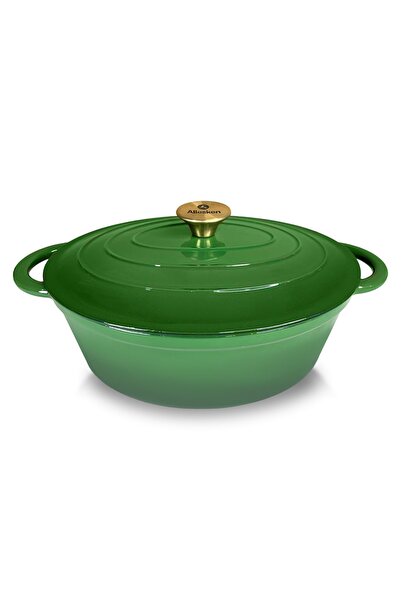 MONDEX Tavă de copt din fontă Verdeluxe Ovală 30x22.8x11 verde 1 buc.