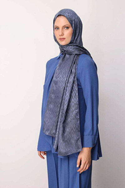 wesscollection شال نسائي منسوج من الجاكار اللامع بنقشة البقلاوة مقاس 75x185 سم