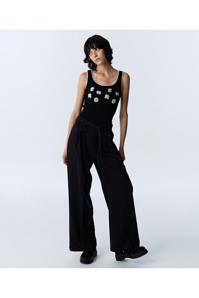Twist KORDONLU WIDE LEG PANTOLON