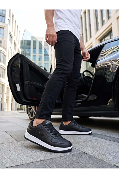 Lescon Zeplin 7 Black Men's Sports Sneakers