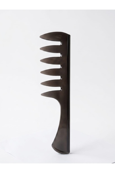gaman Black Large Toothed Wide Teeth Afro Hair Comb Durable Sawtooth Wide Too...