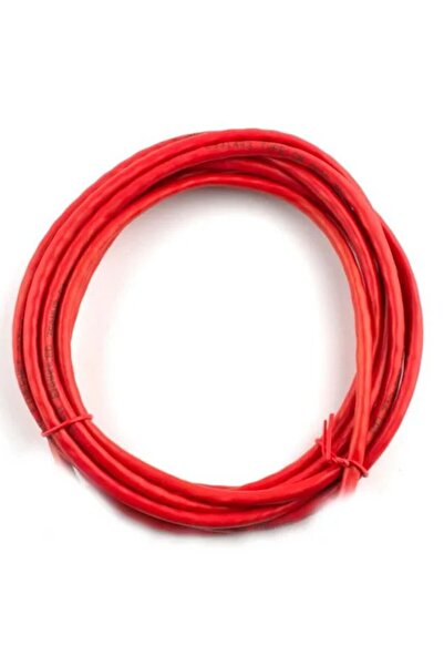 HCS كابل توصيل Cat6 UTP LSOH بطول 3 أمتار باللون الأحمر