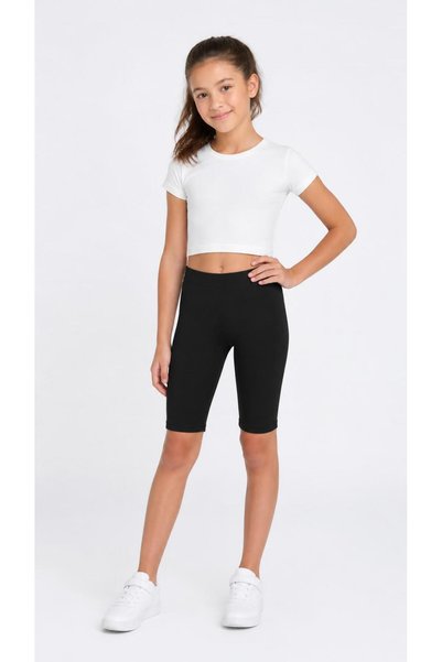 BUTİK1AVM Girl's Half Tights 1 Piece/Black Cotton for Dress and Bottoms