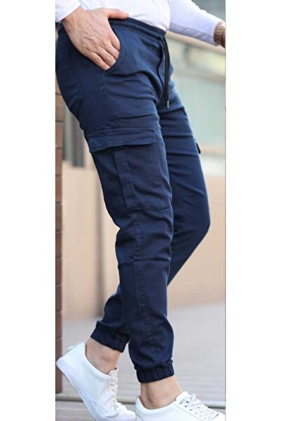 DNMWR Denim Wer Men's Slim Fit Cargo Pants with Stretch Fabric Pockets –