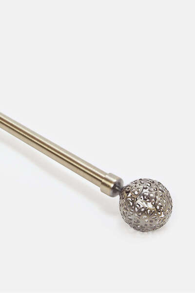 REDTAG Bronze Extendable Single Curtain Rod With Round Finial