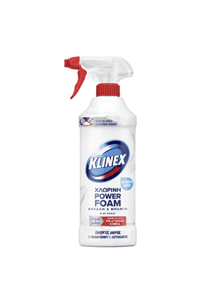 KLINEX SPRAY POWER FOAM 435ml ΜΕ ΧΛΩΡΙΟ- (ΛΕΚΑΝΗ ΚΑΙ ΜΠΑΝΙΟ)