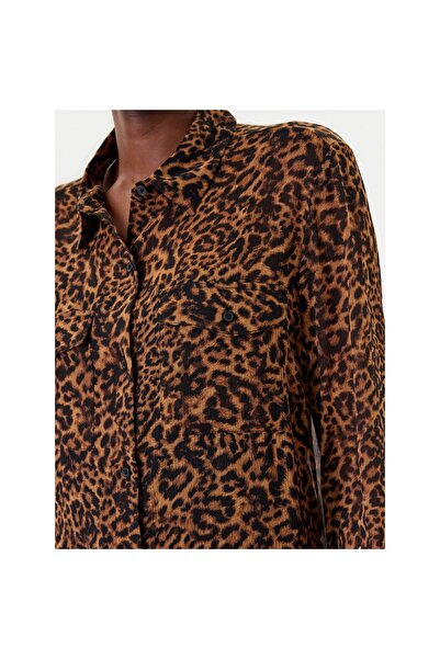 Dkny Cămașă de damă P43A8FXZ Maro