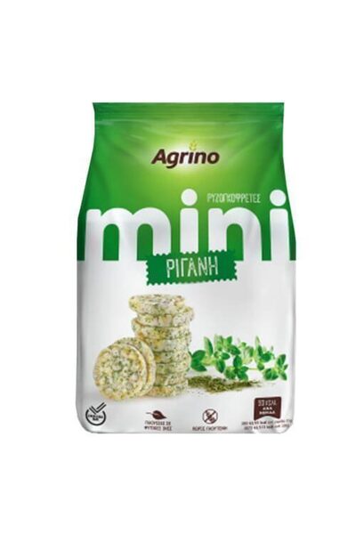 AGRINO ΡΥΖΟΓΚΟΦΡΕΤΕΣ MINI 50gr - (ΡΙΓΑΝΗ)